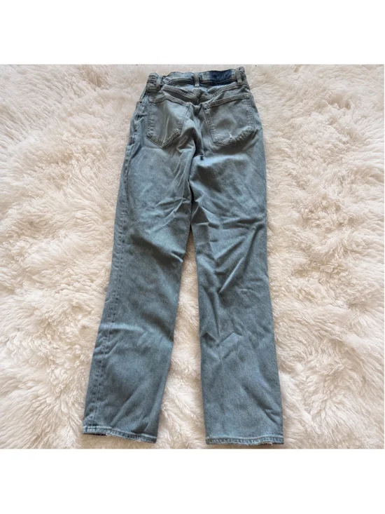 Abercrombie & Fitch Curve Love Ultra High Rise Ankle Straight Jeans - Picture 5 of 5